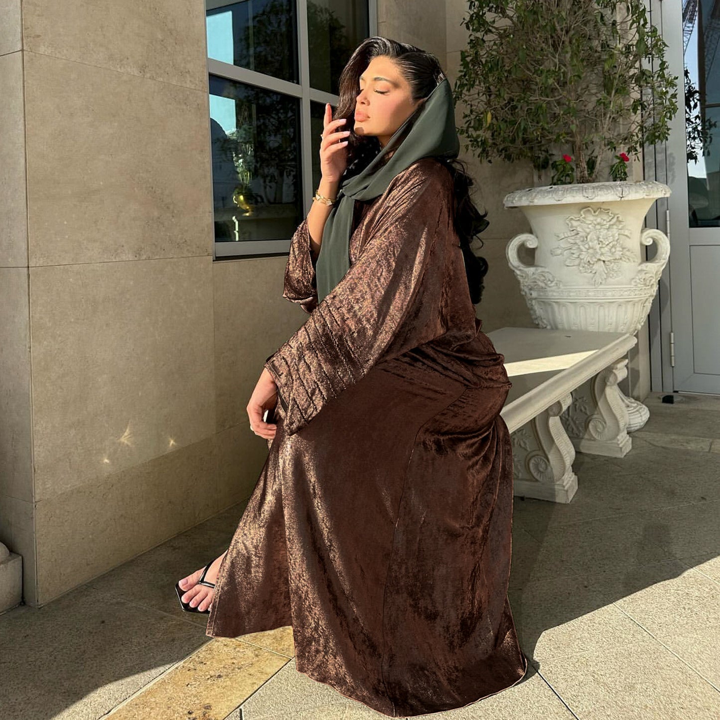 Fashion Stitching DUBAI Turkish Elegant Robe