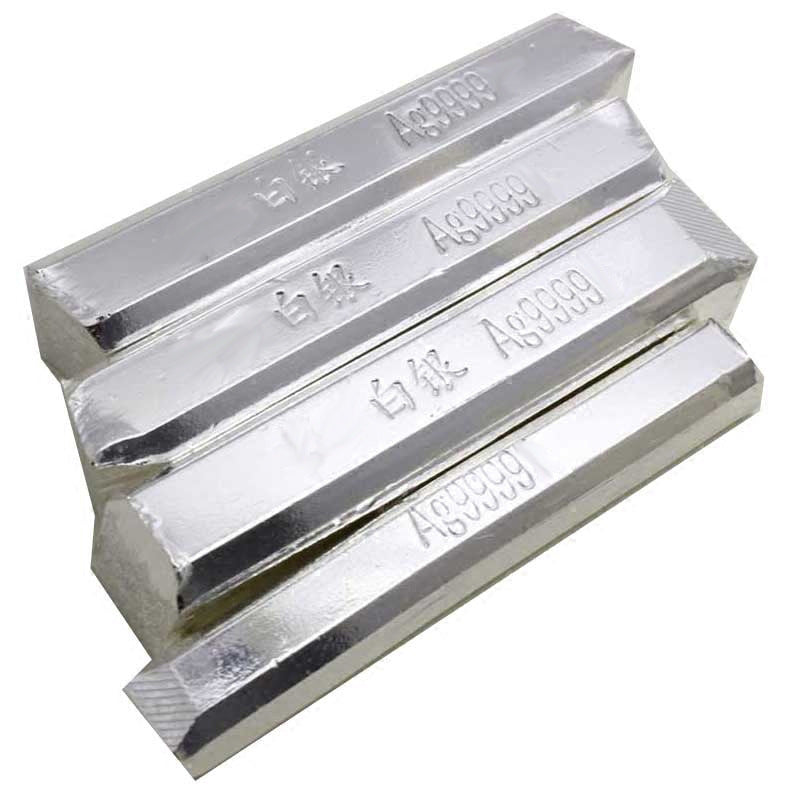 10G Pure Real Fine Silver 0.999 Bullion Bar Scrap Ag Material