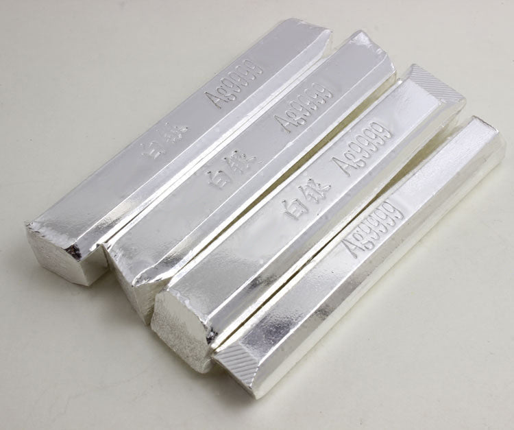 10G Pure Real Fine Silver 0.999 Bullion Bar Scrap Ag Material