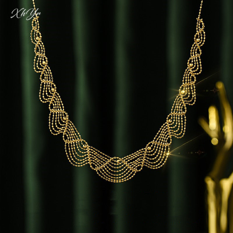 Women's 18kt Gold Fashion Lace Necklace