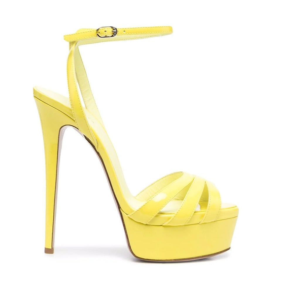Plus Size Platform Outdoor Womens Sandals With Round Toe Ankle Buckle and Slim High Heels For Womens