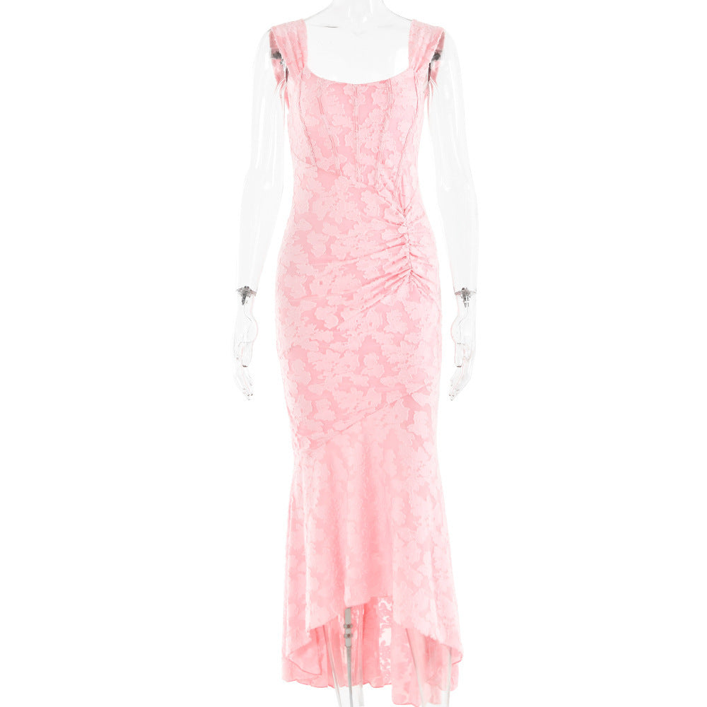 Off-shoulder Backless Sexy Evening Dress For Women Sleeveless Strapless Club Party Dress