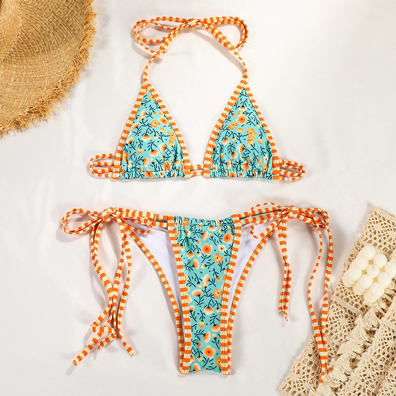 European and American new split swimsuits for women bikinis
