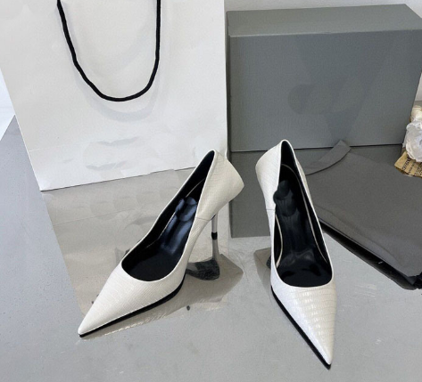 Office Ladies High Heels Genuine Leather High End Brand New Shoes Pointy toe Basic Pumps Shoes Women