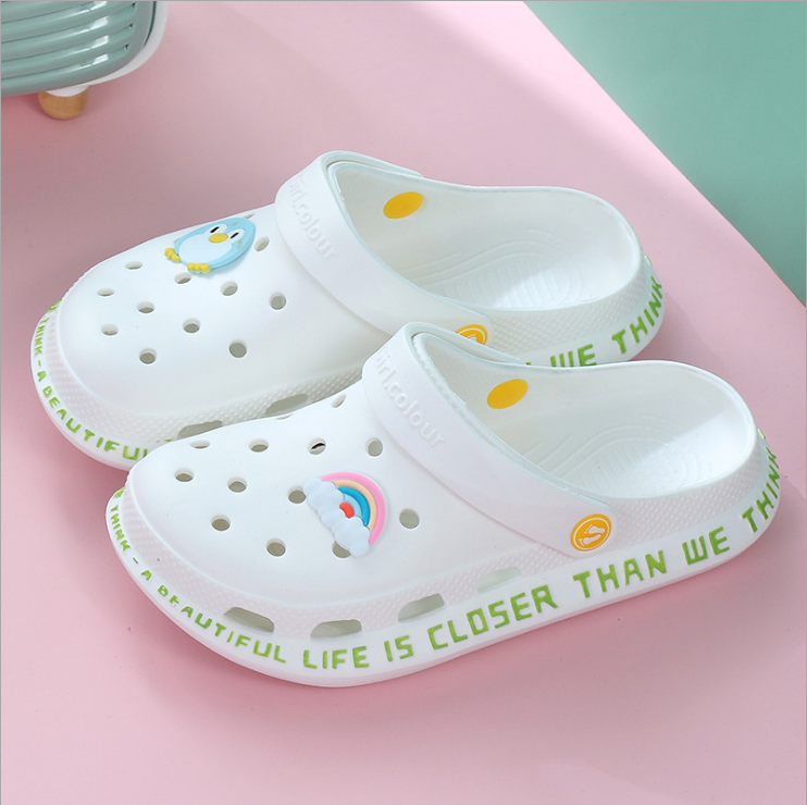 Women's Sandals red Lady Girl Sandals Summer Women Casual Jelly Shoes croc Sandals Hollow Out Mesh Flats Beach Flats Sandals