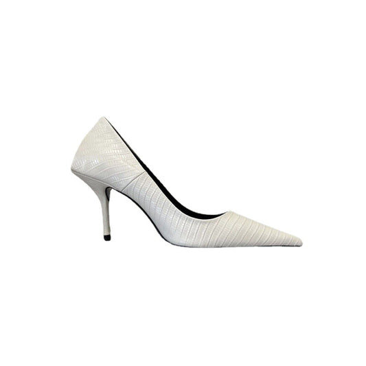 Office Ladies High Heels Genuine Leather High End Brand New Shoes Pointy toe Basic Pumps Shoes Women