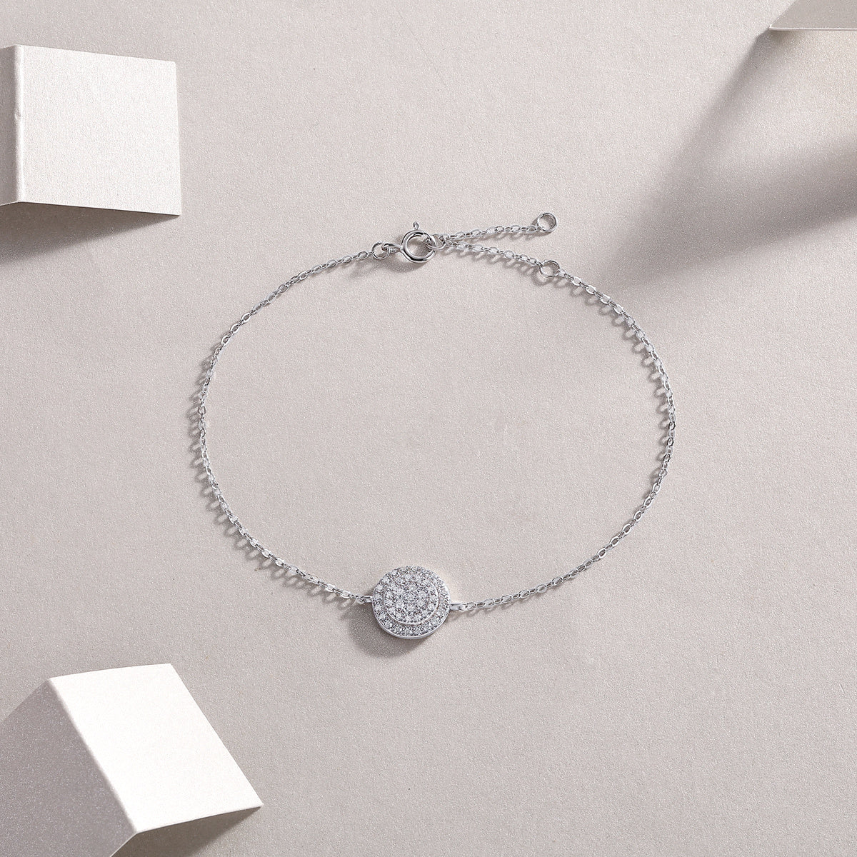 Luxury Fashion Mossan Diamond S925 Silver Bracelet