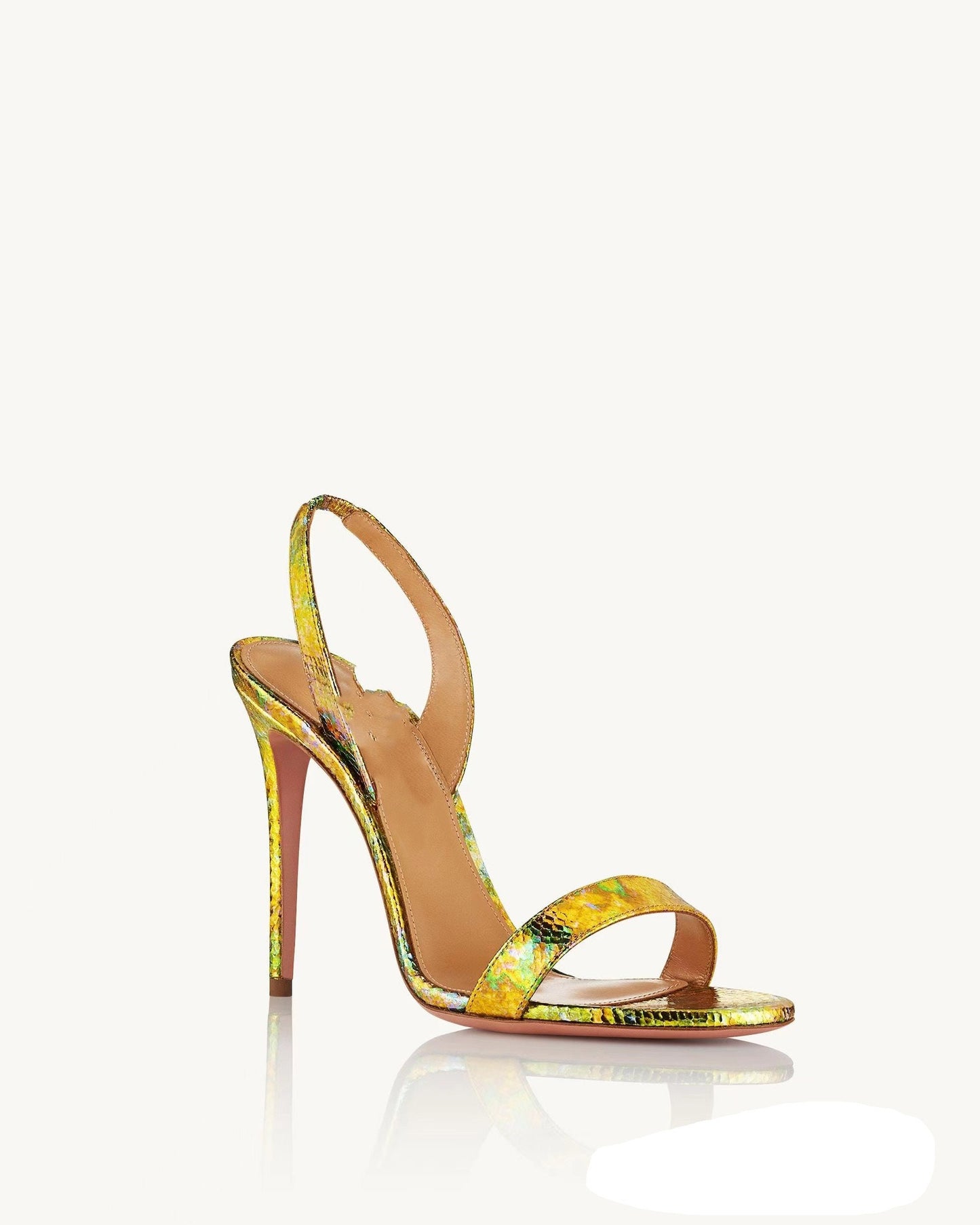 New round head strip with a fashionable and minimalist look, slim ultra-high heels