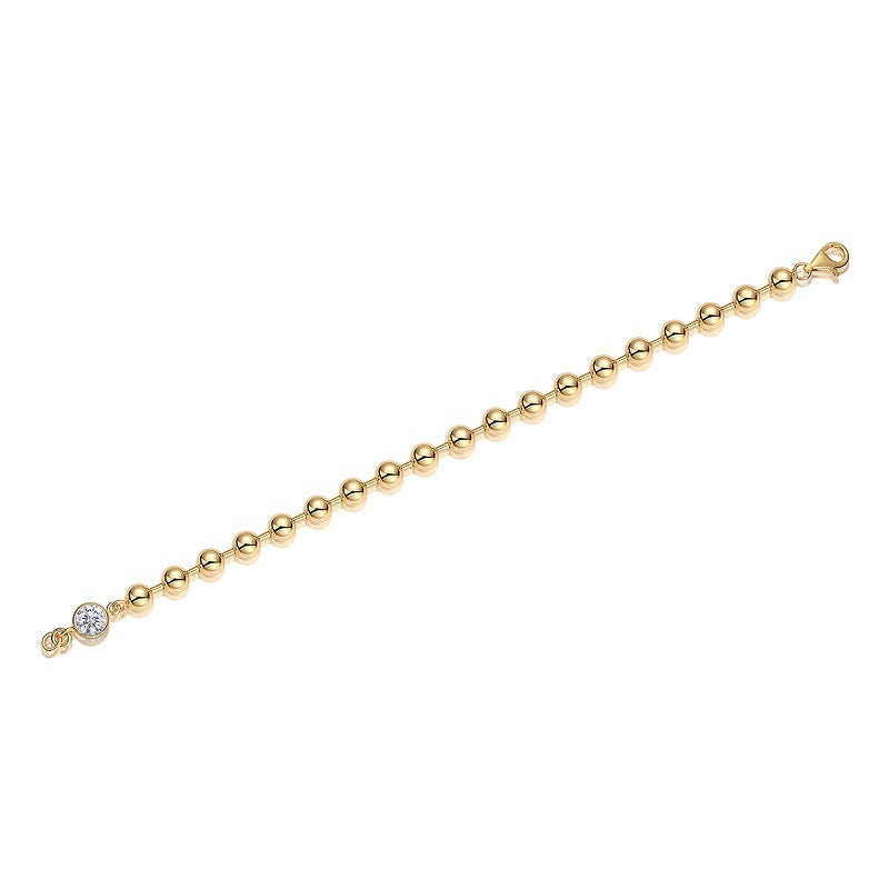 Luxury Fashion Mossan Diamond S925 Silver Bracelet