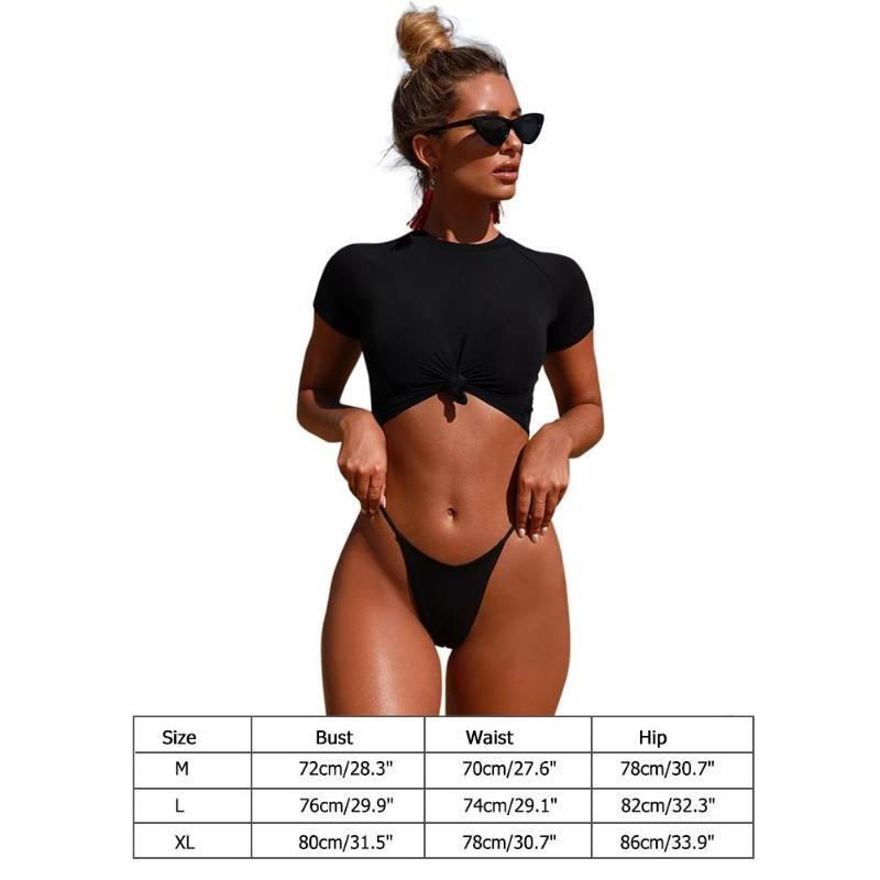 KLV Swim Suit T-shirt Thong Bikini