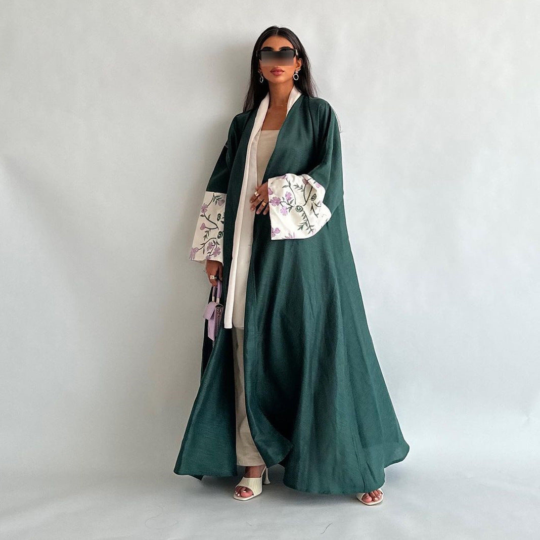 MQ136 Dubai Middle East Cardigan Robe Embroidery Embroidery