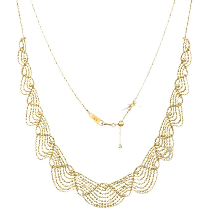 Women's 18kt Gold Fashion Lace Necklace