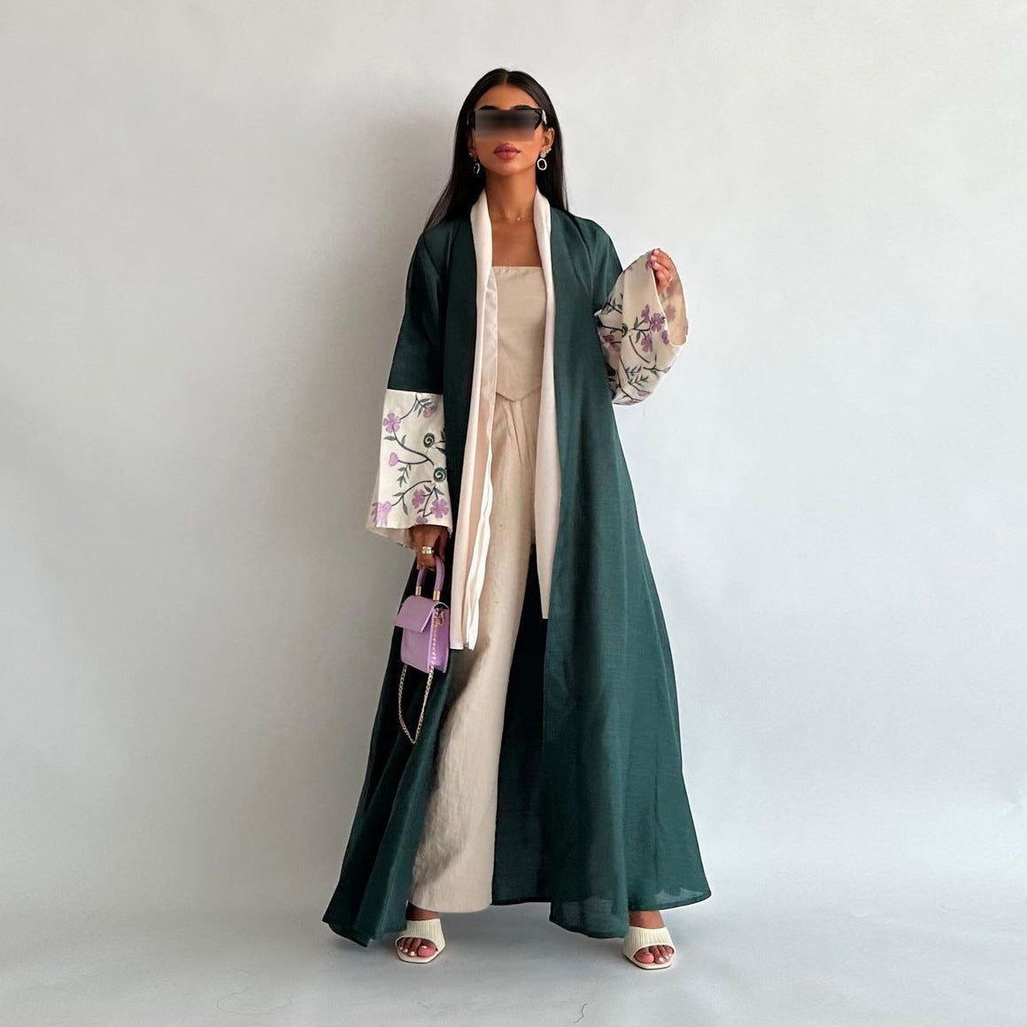 MQ136 Dubai Middle East Cardigan Robe Embroidery Embroidery